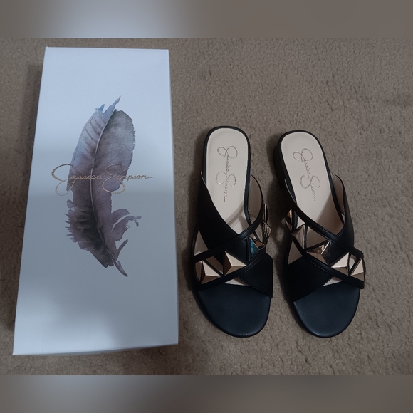 JESSICA SIMPSON MADRIE SANDAL SLIDE - Picture 5 of 6